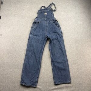 Y2K Vintage Old Navy Blue Jean Denim Carpenter Bib Overalls Womens S 2001 Rare